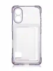 Лавандовый чехол для Apple iPhone 16 противоударный Rosco силиконовый, карман для карт, защита углов