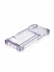 Лавандовый чехол для Apple iPhone 16 противоударный Rosco силиконовый, карман для карт, защита углов