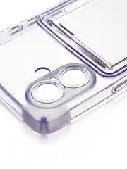 Лавандовый чехол для Apple iPhone 16 противоударный Rosco силиконовый, карман для карт, защита углов