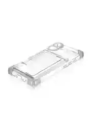 Прозрачный чехол для Apple iPhone 16 противоударный Rosco силиконовый, карман для карт, защита углов