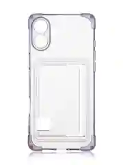 Лавандовый чехол для Apple iPhone 16 Plus противоударный ROSCO силиконовый с карманом для карт углами