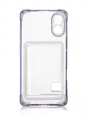 Лавандовый чехол для Apple iPhone 16 Plus противоударный ROSCO силиконовый с карманом для карт углами