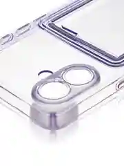 Лавандовый чехол для Apple iPhone 16 Plus противоударный ROSCO силиконовый с карманом для карт углами