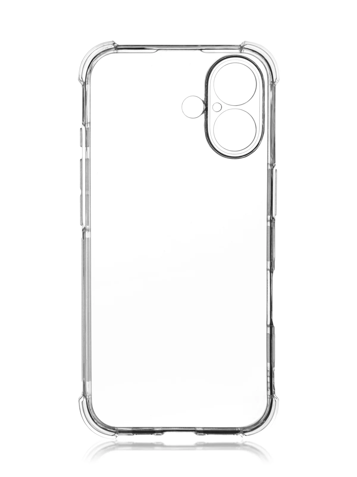 Прозрачный чехол для iPhone 16, Pro, Max, Plus противоударный силиконовый BROSCORP с защитой углов