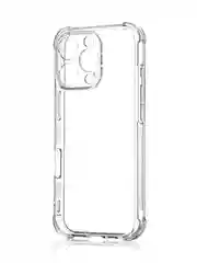 Прозрачный чехол для iPhone 16, Pro, Max, Plus противоударный силиконовый BROSCORP с защитой углов