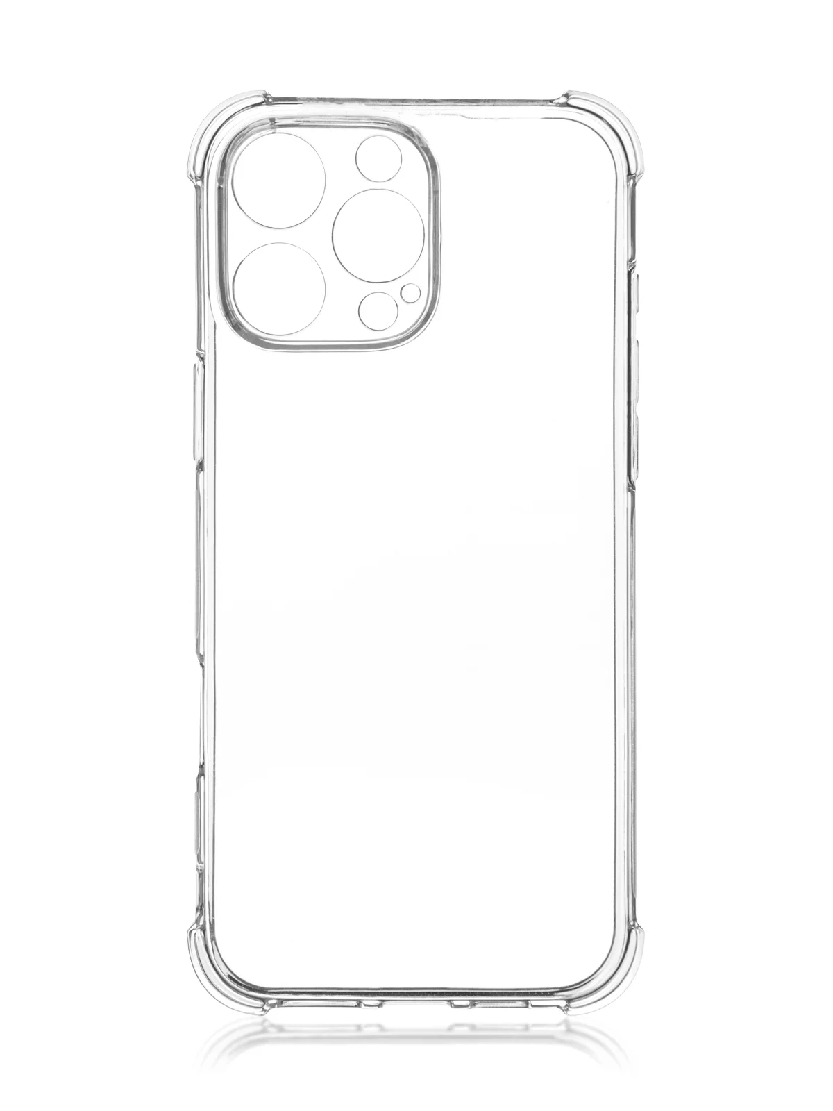 Прозрачный чехол для iPhone 16, Pro, Max, Plus противоударный силиконовый BROSCORP с защитой углов