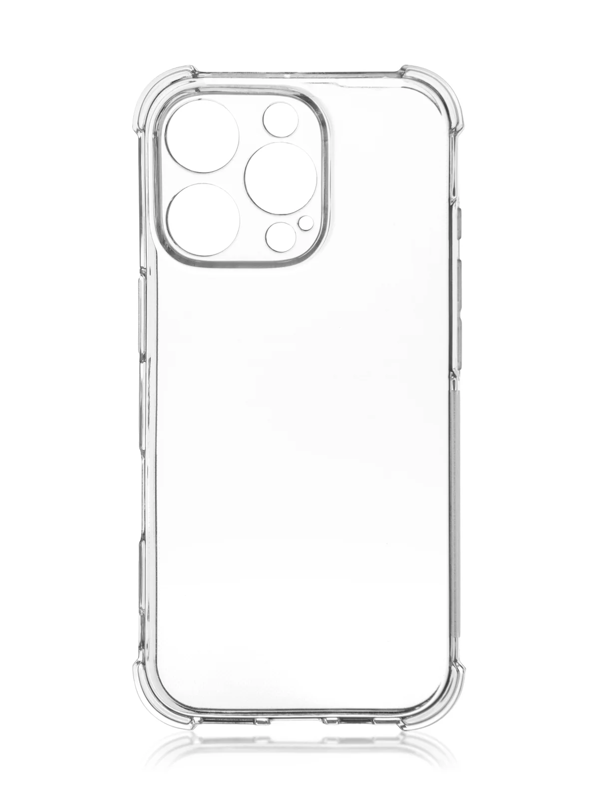 Прозрачный чехол для iPhone 16, Pro, Max, Plus противоударный силиконовый BROSCORP с защитой углов