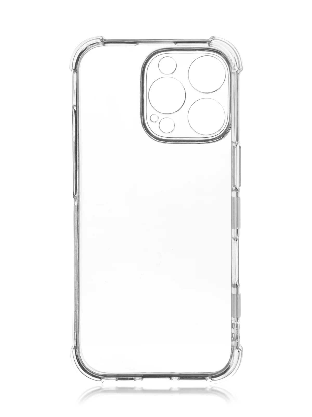 Прозрачный чехол для iPhone 16, Pro, Max, Plus противоударный силиконовый BROSCORP с защитой углов