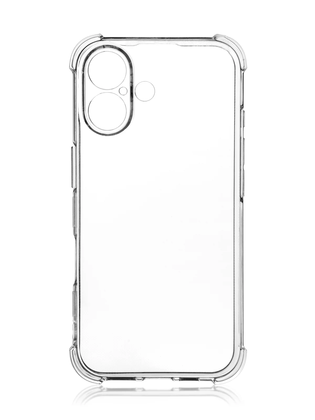 Прозрачный чехол для iPhone 16, Pro, Max, Plus противоударный силиконовый BROSCORP с защитой углов
