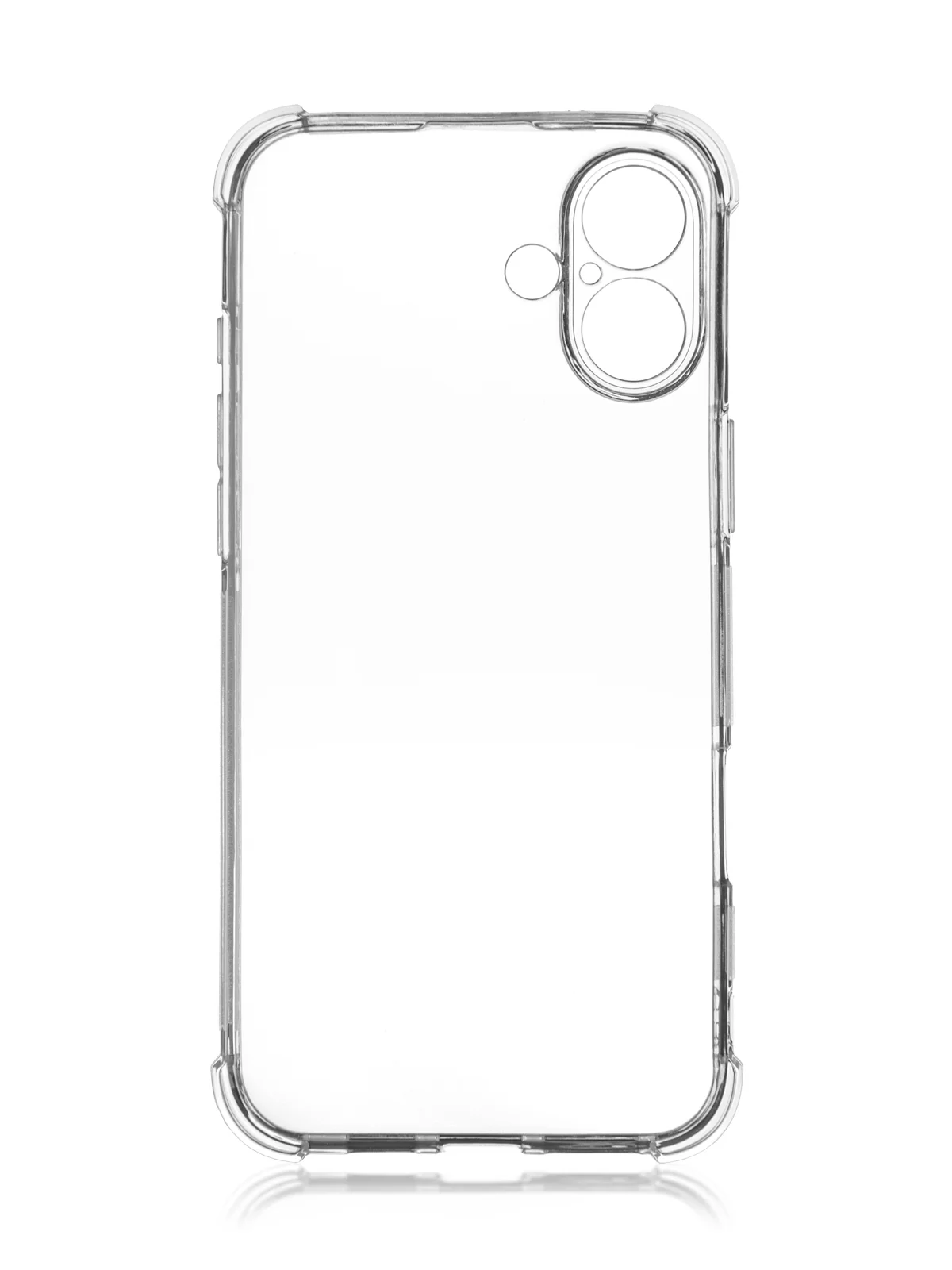 Прозрачный чехол для iPhone 16, Pro, Max, Plus противоударный силиконовый BROSCORP с защитой углов