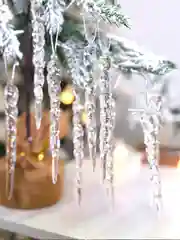 Прозрачный новогодние ёлочные украшения "Сосулька" 12шт
