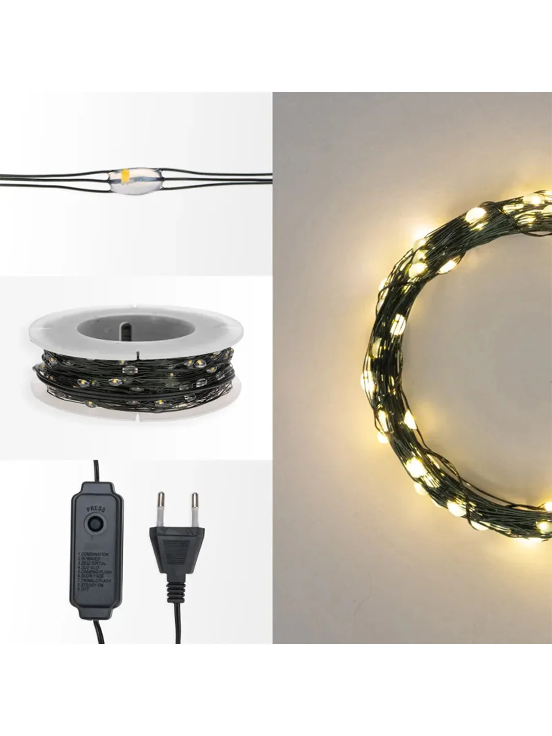 Гирлянда светодиодная Neon-Night Роса, с контроллером, 200LED, IP20, 230 В, 20 м