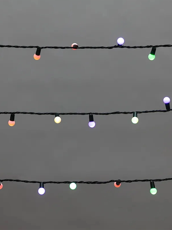 Гирлянда Neon-Night Мультишарики , 200LED, диаметр 15 мм, IP44, (RG/RB), 230 В, 20 м