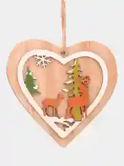 Песочный хаки новогодние деревянные украшения, ёлочная 3D игрушка