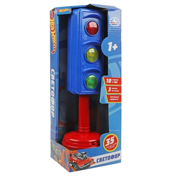 Обучающий светофор УМКА Hot Wheels, 8 х 30 х 8 см