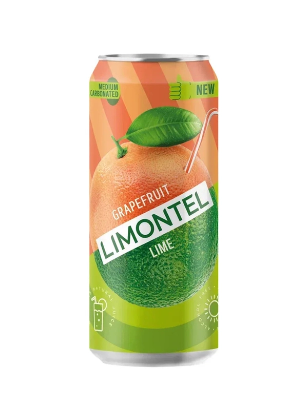 Напиток безалкогольный газированный LIMONTEL Grapefrut, 0,45 л