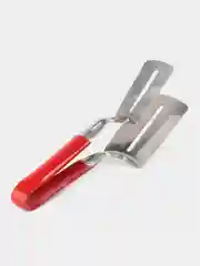 Лопатка-щипцы из нержавеющей стали 304 кухонные для рыбы и мяса с прорезиновой ручкой
