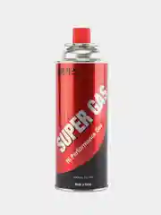Бордовый газовый баллончик для горелки с пьезоподжигом / Газ для горелки 220 граммов