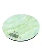 Зеленый весы кухонные STINGRAY ST-SC5108A со встроенным термометром max 10 кг, изумрудный мрамор