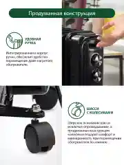 Серый металлик обогреватель для дома MARTA MT-OH2429B масляный 7 секций 1800 Вт, дымчатый жемчуг