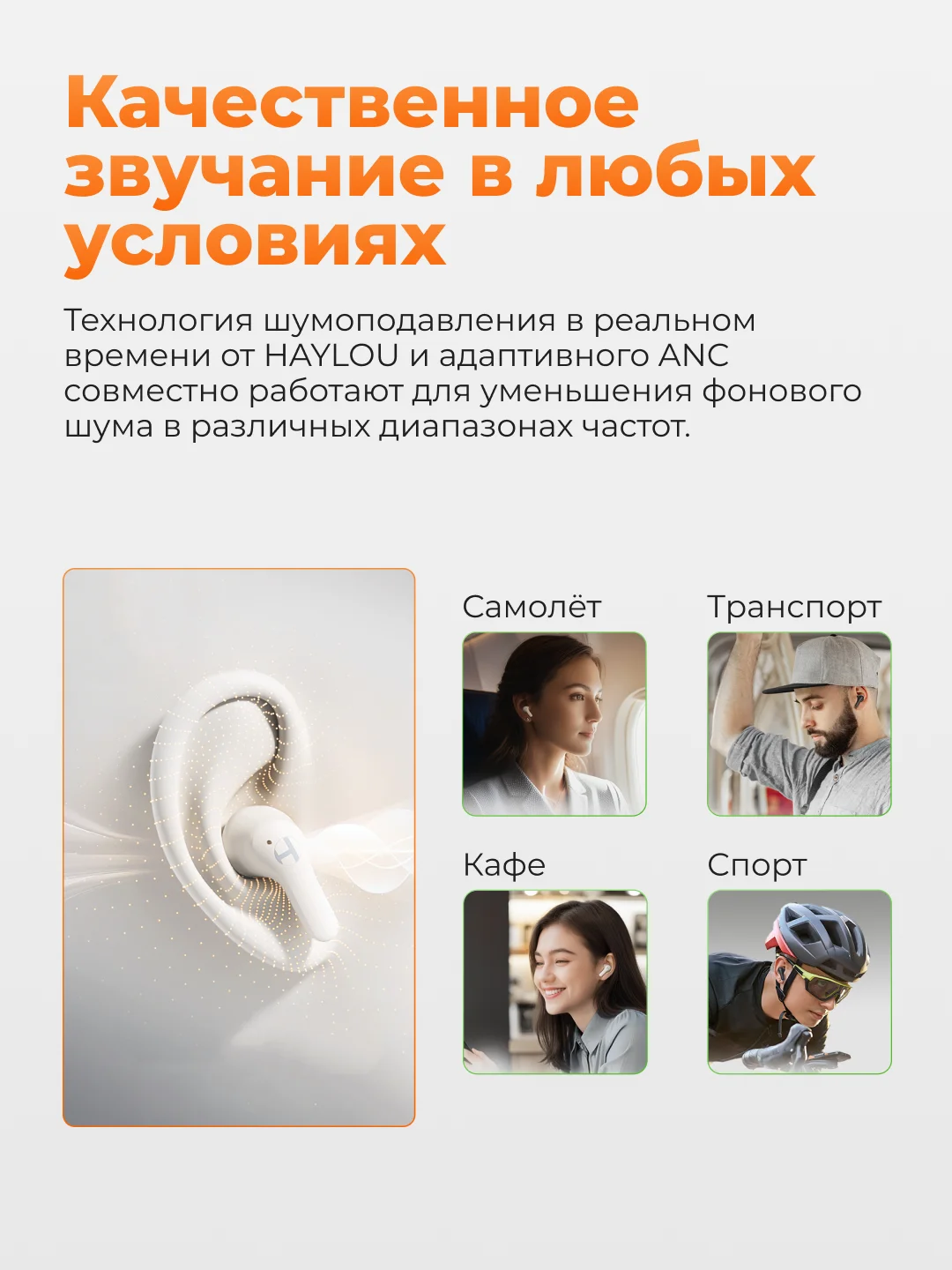 Беспроводные наушники Xiaomi Haylou HQ3 ANC