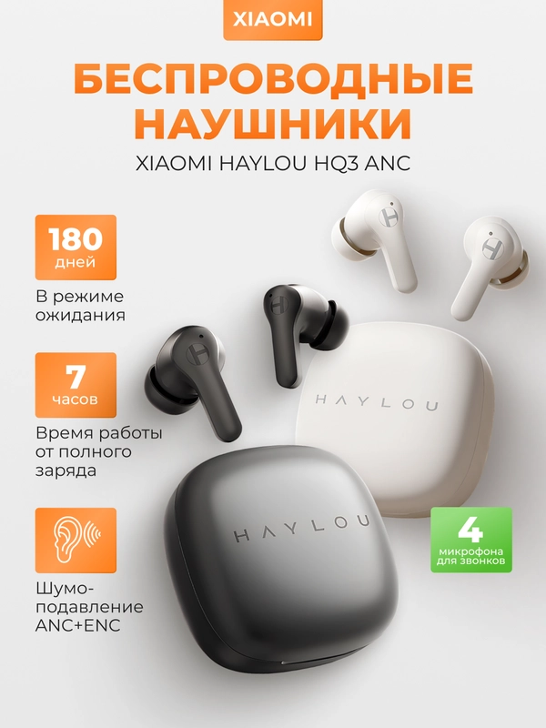 Беспроводные наушники Xiaomi Haylou HQ3 ANC