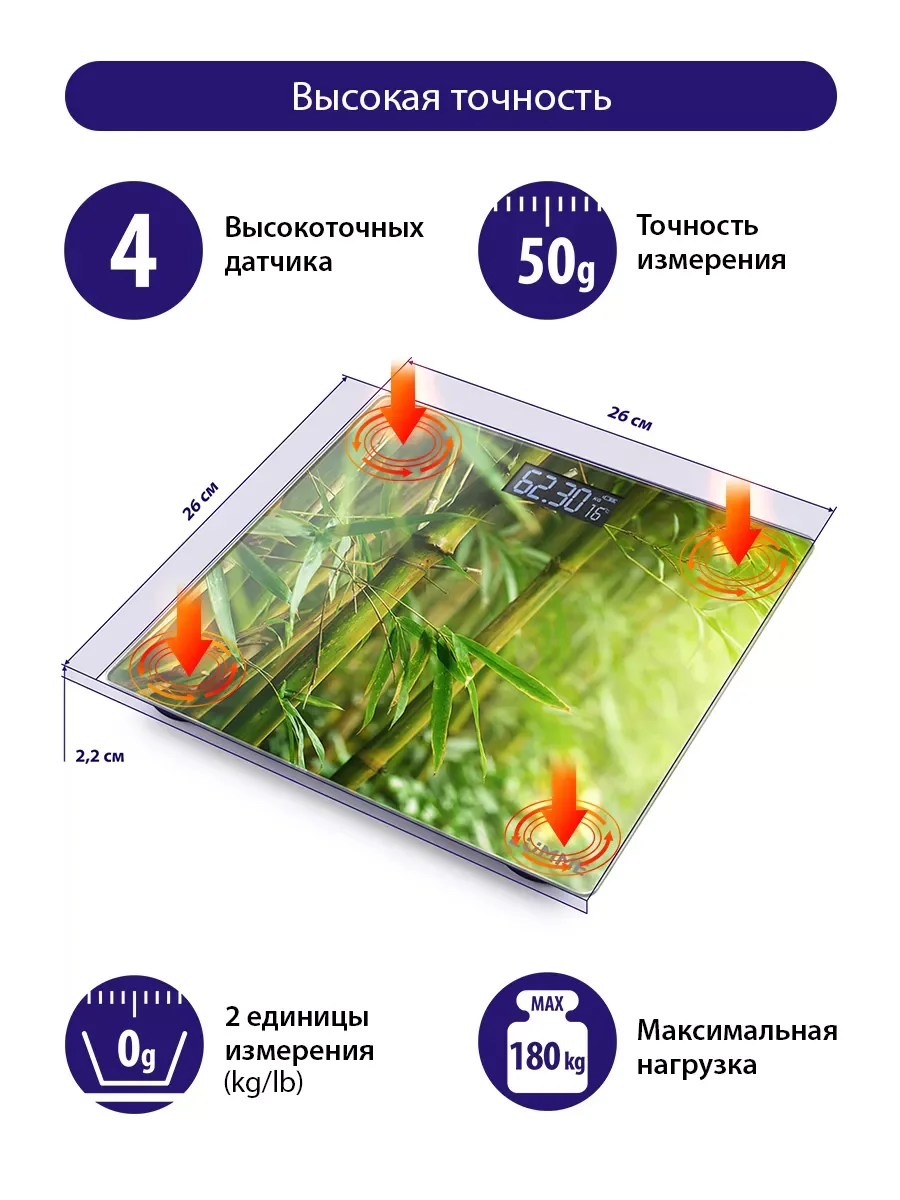 Зеленый весы напольные электронные LUMME LU-1328, 26x26 см, с индикатором температуры
