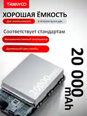 Power Bank с быстрой зарядкой 20000 / 10000 mAh 22.5W Type-C / Lightning / USB