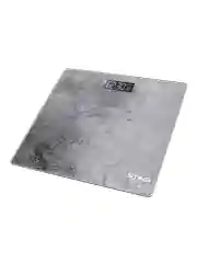Серебряный весы напольные электронные STINGRAY ST-SC5005A 28х28см с индикатором температуры, свинец
