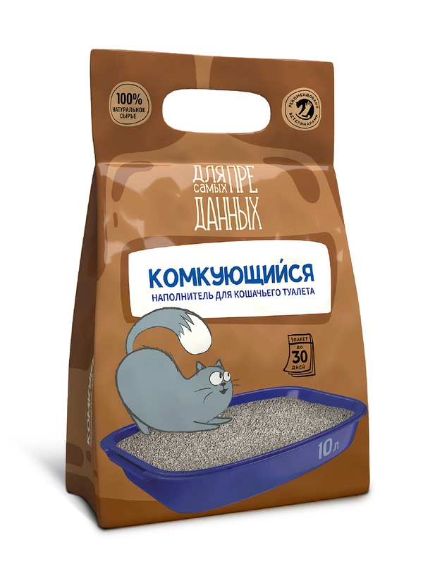 Наполнитель "Для самых преданных" Комкующийся 10л