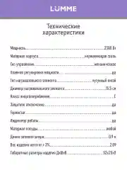 Серебряный плитка электрическая настольная LUMME LU-3639 2 конфорки - чугун 2500Вт, красный/сталь