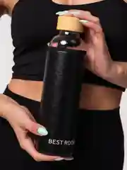 Бутылка для воды в чехле стеклянная