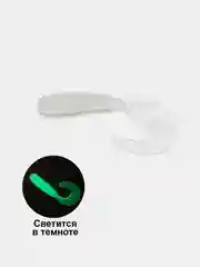 Серебряный силиконовая приманка твистер