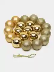 Елочные игрушки, набор шаров, новогодние украшения 20 штук, 4 см