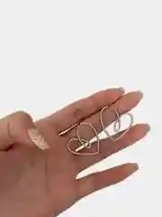 Серьги в форме сердца