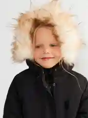 Пальто детское для девочек Acoola Glossu, черное