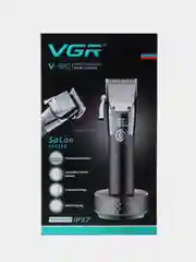 Серебряный машинка для стрижки волос, профессиональная, VGR V-682
