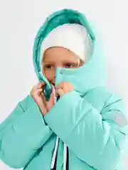Пальто детское Acoola Kynes2, для девочек, серо-голубой