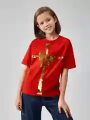Бордовый футболка детская Acoola Tripolli, для девочек