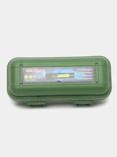 Фонарь карманный аккумуляторный. 2 режима (LED T6, COB, 10W)
