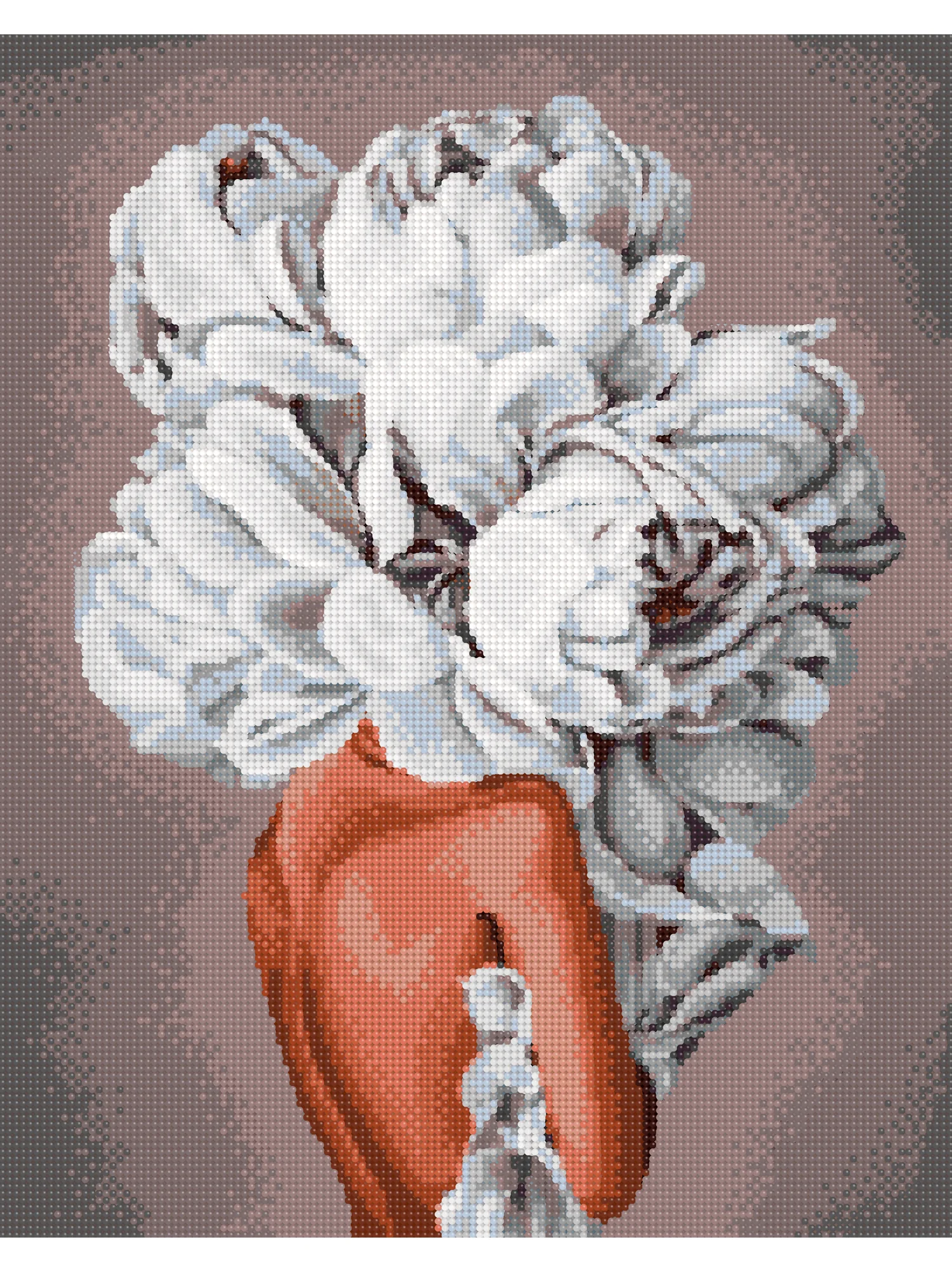 "Девушка - Нежность" алмазная мозаика на подрамнике, 40 х 50, "Art on Canvas"