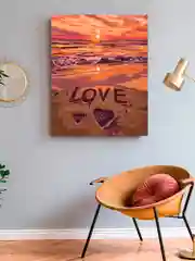 На берегах любви Море Картина по номерам на холсте с подрамником 40х50 "Art on Canvas"
