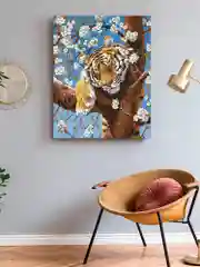 "Сонный тигр" Картина по номерам на холсте с подрамником, 40 х 50, "Art on Canvas"