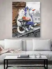 Кошачьи нежности Картина по номерам на холсте с подрамником 40х50 "Hobby Paint"