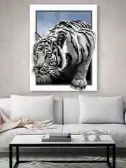 Белый тигр Картина по номерам на холсте с подрамником 40х50 "Hobby Paint"