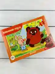 Пазл картонный детский Винни Пух Пятачок 35 деталей