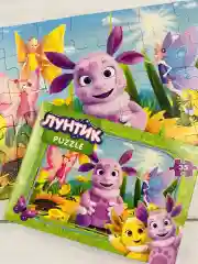 Пазл картонный для малышей Лунтик мультик 35 деталей