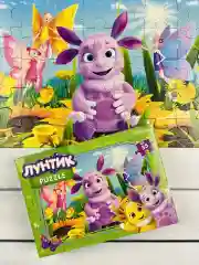Пазл картонный для малышей Лунтик мультик 35 деталей