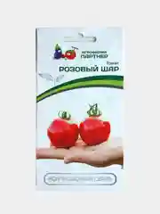 Семена Партнер Томат "Розовый Шар" Помидор Красный Среднеранний Мясистый Лёжкий