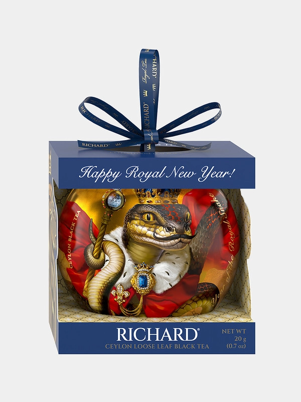 Чай черный листовой Richard Christmas Toy Король змея, ж/б, 20г